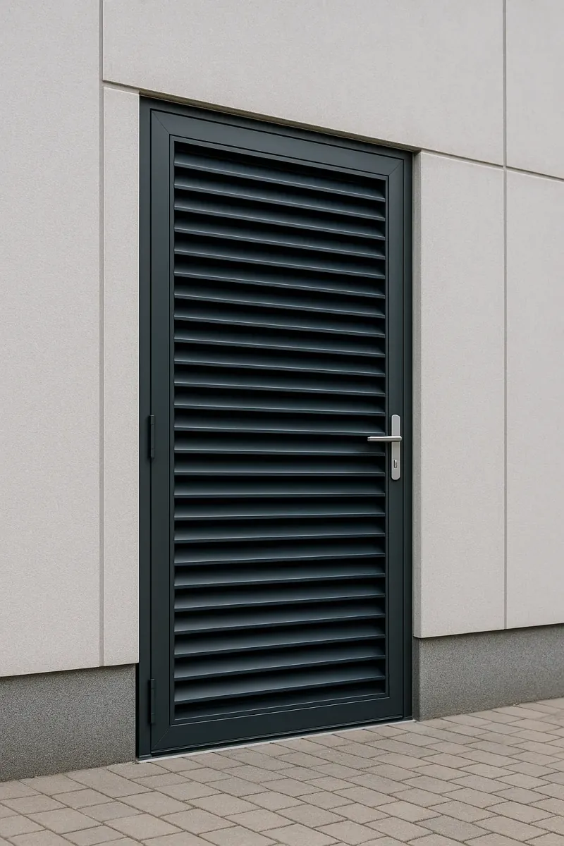 steel louvred doors - professional steel doors available in Eastbourne from UK manufacturers
